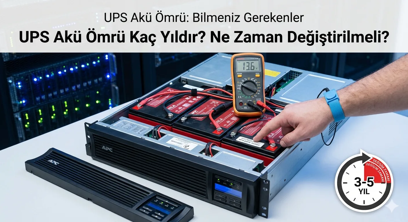 UPS akü ömrü ve değişim zamanı
